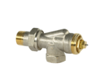 Axial thermostatic valve